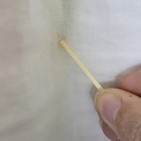 NEW Belle Mar Marena Sol White 100 %Linen Tunic Gold Pearl Beaded M - Picture 8 of 11